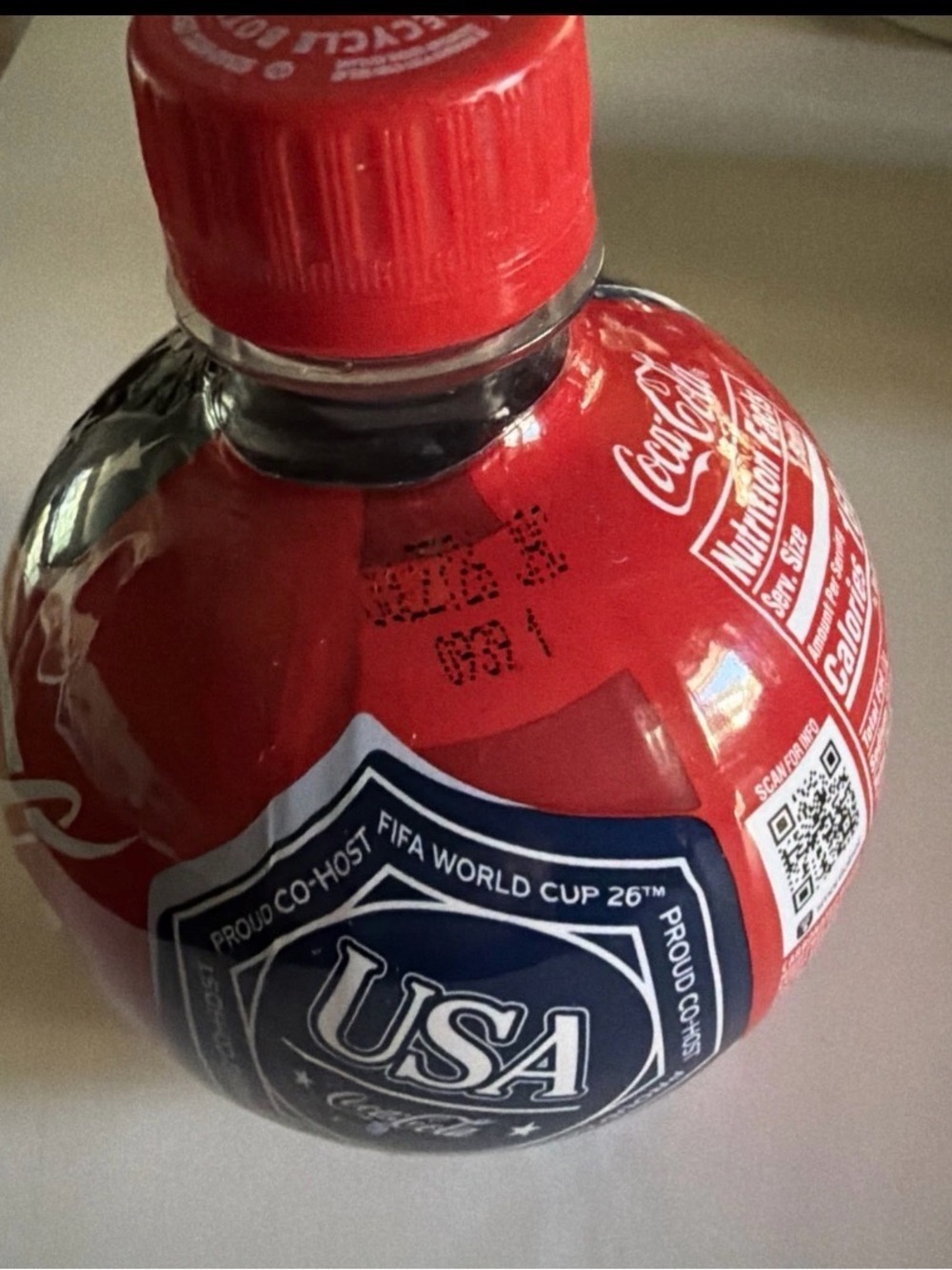 Coca Cola Red USA Round Mini Bottle Party Favor